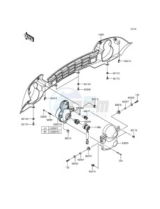 MULE 610 4x4 KAF400AGF EU drawing Headlight(s)