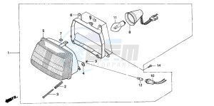 SA75 drawing HEADLIGHT