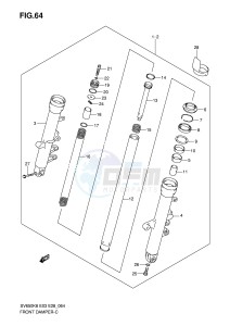 SV650S (E3-E28) drawing FRONT DAMPER