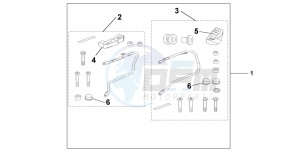 CBF600SA drawing PANNIER STAY KIT