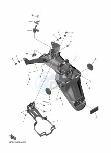 ESS025 drawing REAR FENDER