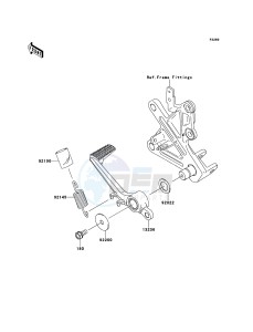 NINJA_ZX-10R ZX1000JEF FR XX (EU ME A(FRICA) drawing Brake Pedal