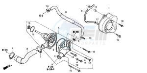 CBF600N drawing WATER PUMP