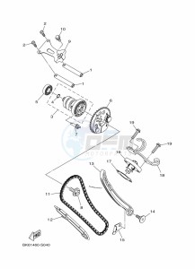 YZF125-A YZF-R125 (B5G3) drawing CAMSHAFT & CHAIN