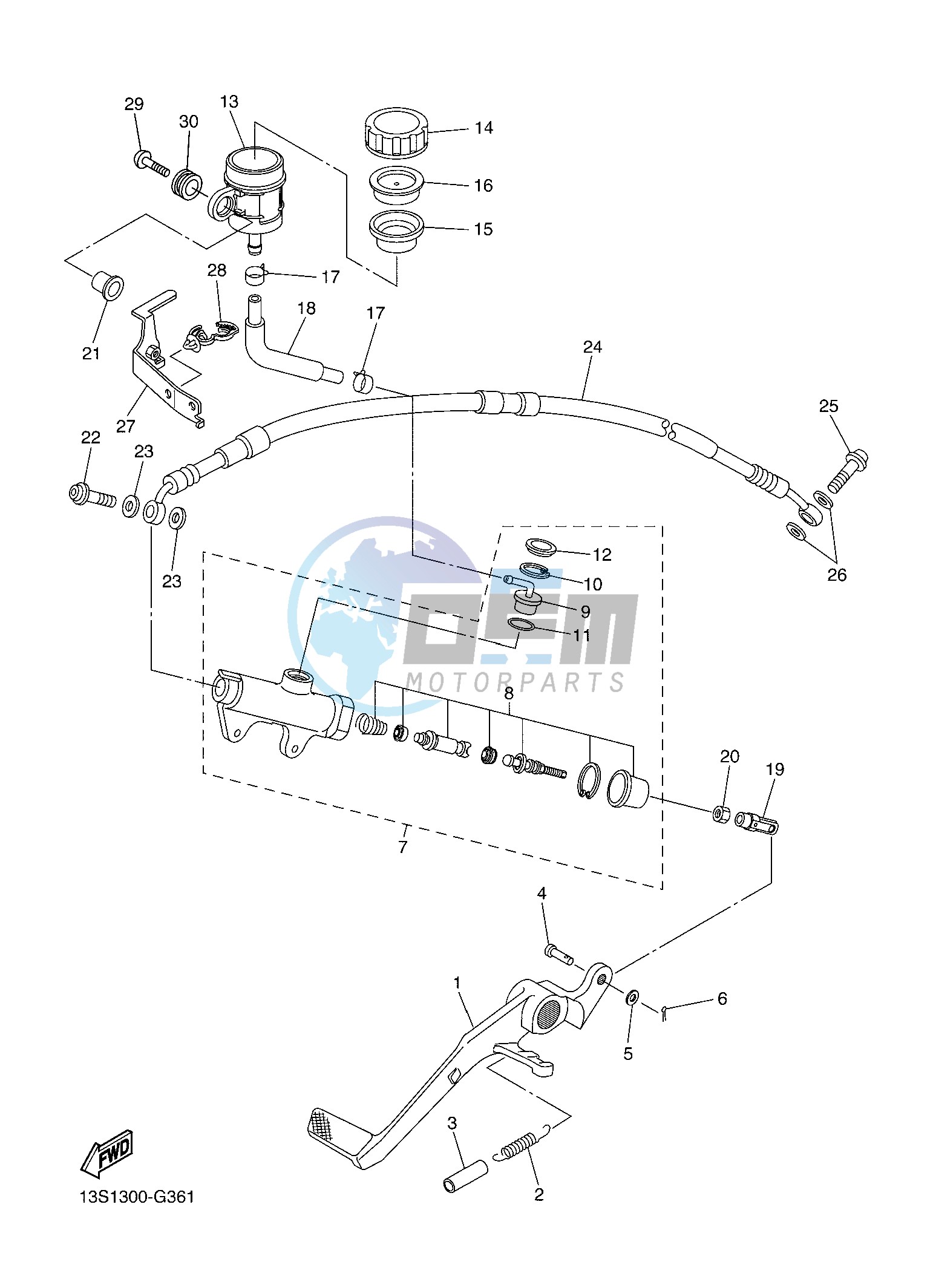 REAR MASTER CYLINDER