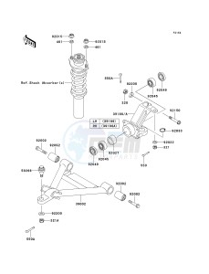 KAF 620 J [MULE 3010 TRANS 4X4] (J1) J1 drawing FRONT SUSPENSION