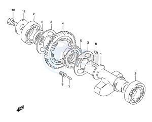 GZ250 (P19) drawing CRANK BALANCER