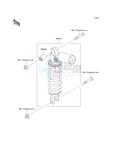 ZX 900 E [NINJA ZX-9R] (E1-E2) [NINJA ZX-9R] drawing SHOCK ABSORBER-- S- -