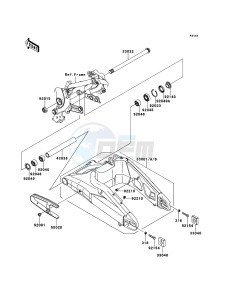 VERSYS KLE650CBF GB XX (EU ME A(FRICA) drawing Swingarm