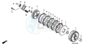 CBF125MB drawing CLUTCH