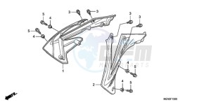 CRF450RA Europe Direct - (ED) drawing RADIATOR SHROUD