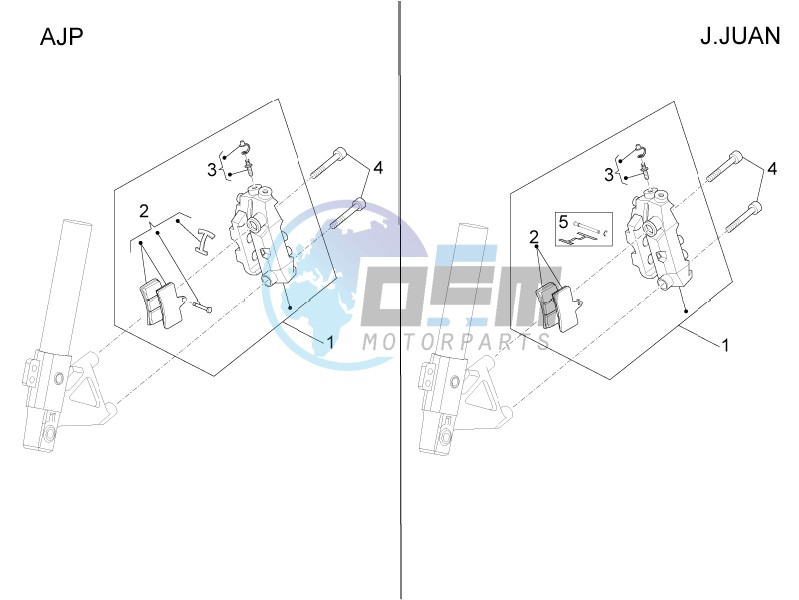 Front brake caliper