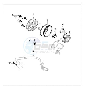 TWEET 50 A PMX drawing IGNITION PART