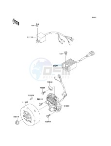 KDX 200 H (H10-H11) drawing GENERATOR