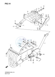 GSR600 (E2) drawing MUFFLER