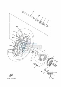 TT-R50E (BEG7) drawing FRONT WHEEL