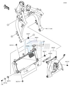 Z650 ER650HHF XX (EU ME A(FRICA) drawing Radiator