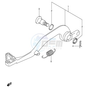 RM-Z450 (E3-E28) drawing BRAKE PEDAL