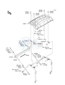 KRF 750 C [TERYX 750 4X4] (C8F) C8F drawing COWLING