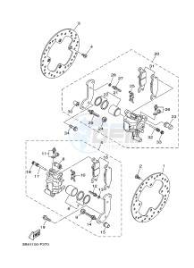 YFM550FWAD YFM5FGPLED GRIZZLY 550 EPS HUNTER (1HSP) drawing REAR BRAKE CALIPER