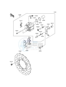 KLX125 KLX125CEF XX (EU ME A(FRICA) drawing Front Brake