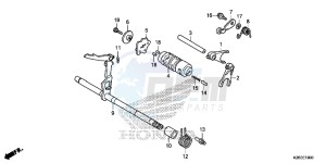 MSX125AH Europe Direct - (ED) drawing GEARSHIFT DRUM