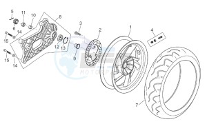 Atlantic 125-200-250 drawing Rear Wheel