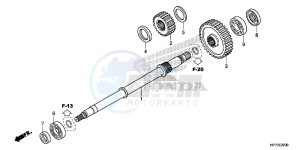 TRX420FPAD TRX420 Europe Direct - (ED) drawing FINAL SHAFT