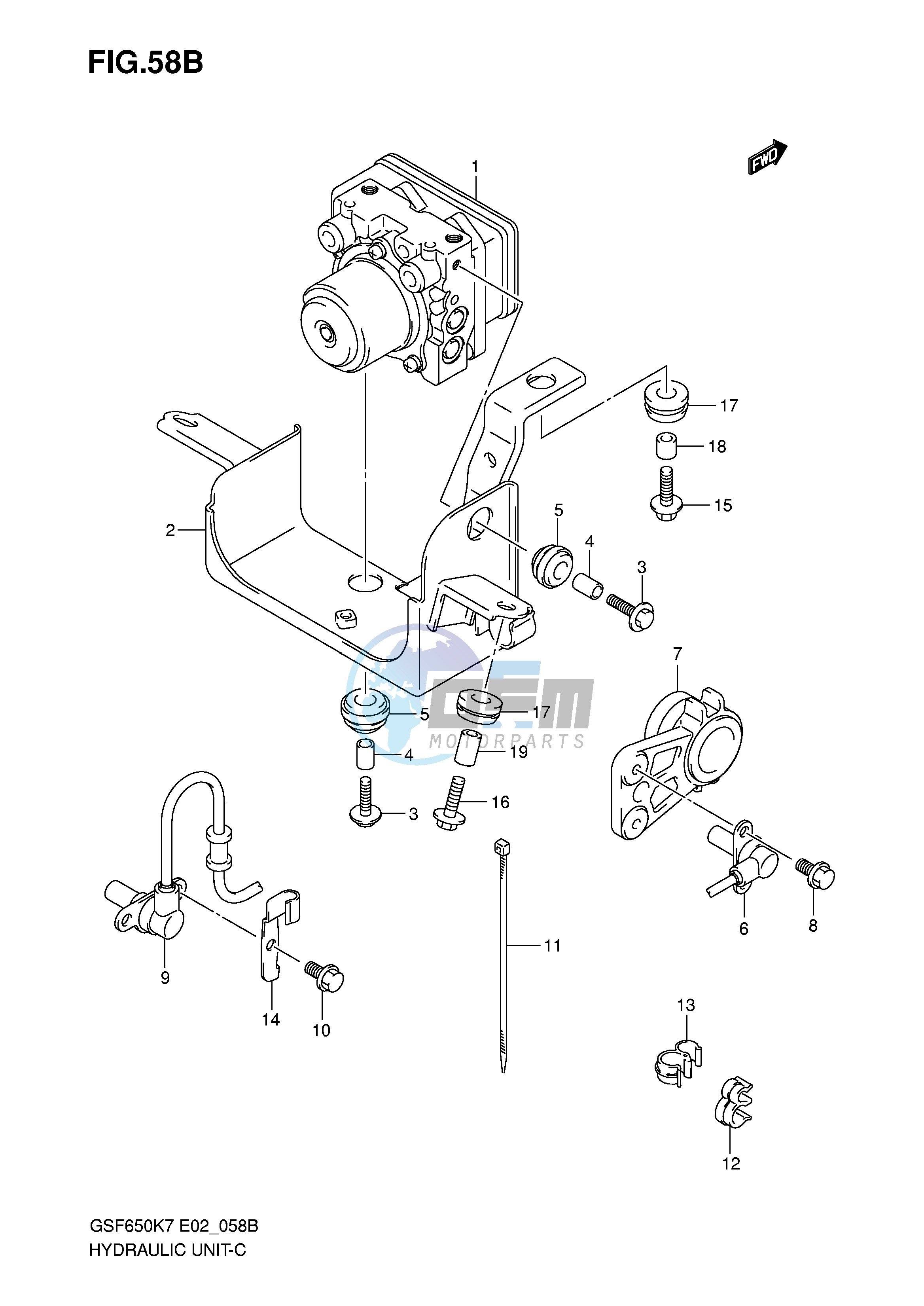 HYDRAULIC UNIT (GSF650AK7 UAK7 SAK7 SUAK7 AK8 UAK8 SAK8 SUAK8)