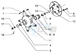 PX 150 E U.S.A. drawing Front drum