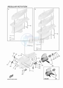 XF425NSA drawing PROPELLER-HOUSING-AND-TRANSMISSION-3