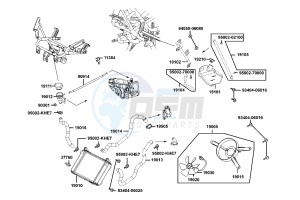 DOWNTOWN 300 I ABS drawing Radiator