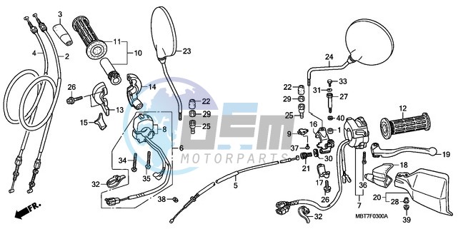 HANDLE LEVER/SWITCH/CABLE