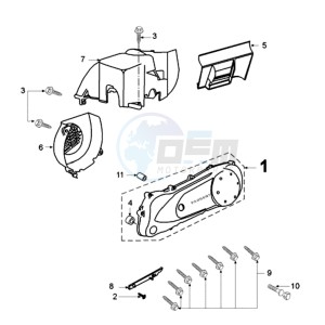 VIVA 2 SPA drawing CRANKCASE COVER