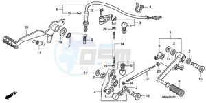 CBF1000SA Europe Direct - (ED / ABS) drawing PEDAL