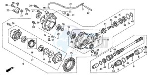 TRX350TM RANCHER drawing FRONT FINAL GEAR