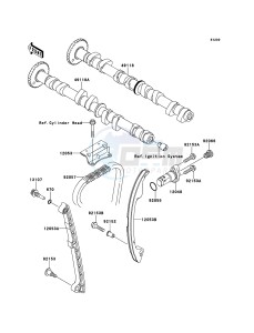 JET SKI ULTRA 260X JT1500E9F EU drawing Camshaft(s)/Tensioner