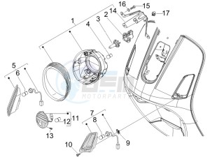 GTV 250 ie Navy drawing Head lights - Turn signal lamps