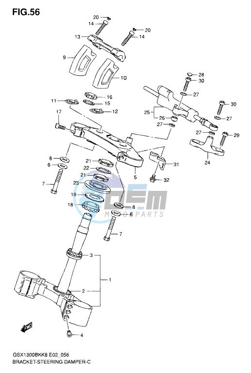 BRACKET/STEERING DAMPER