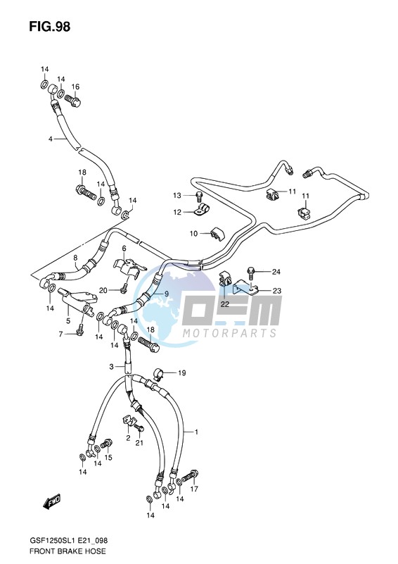 FRONT BRAKE HOSE