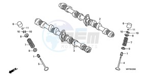 CB1300A9 BR / ABS MME - (BR / ABS MME) drawing CAMSHAFT/VALVE