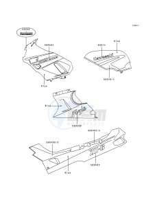 ZX 600 D [NINJA ZX-6] (D1) [NINJA ZX-6] drawing DECAL-- BLUE_BLUE- -