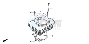 TRX500FPE drawing CYLINDER