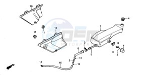 MT50F drawing SIDE COVER/OIL TANK