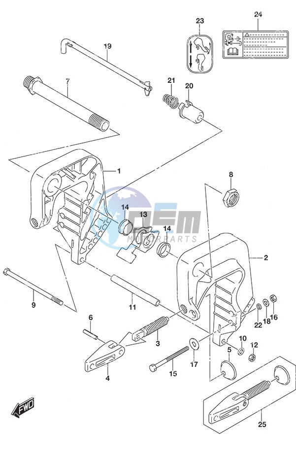 Clamp Bracket Non-Remote Control