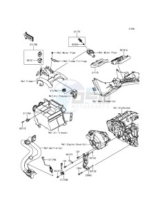 Z300_ABS ER300BFF XX (EU ME A(FRICA) drawing Fuel Injection