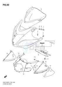 GSX1300R (E2) Hayabusa drawing COWLING BODY (GSX1300RL1 E19)