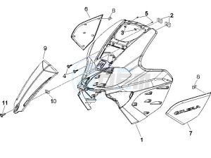 Runner 125 VX 4 (UK) UK drawing Front shield