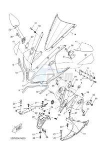 YZF-R125 R125 (5D7W 5D7W 5D7W 5D7W) drawing COWLING 2