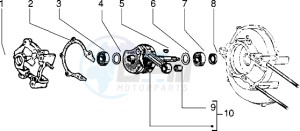 Ciao 50 drawing Crankshaft - Main bearings